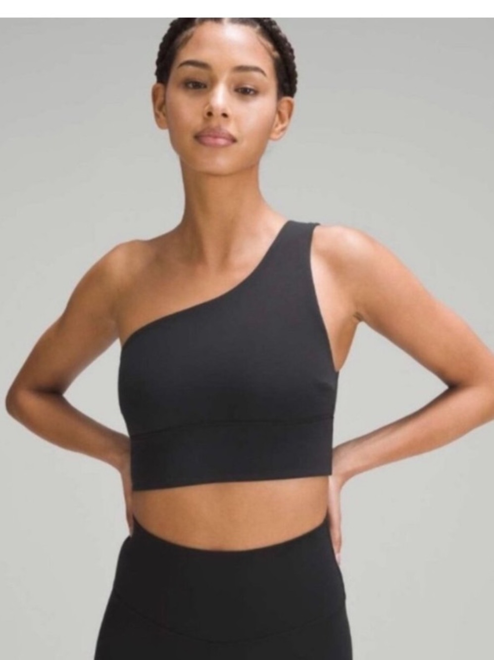 Lululemon Align Asymmetrical Bra A/B Cup in Black Sz 2